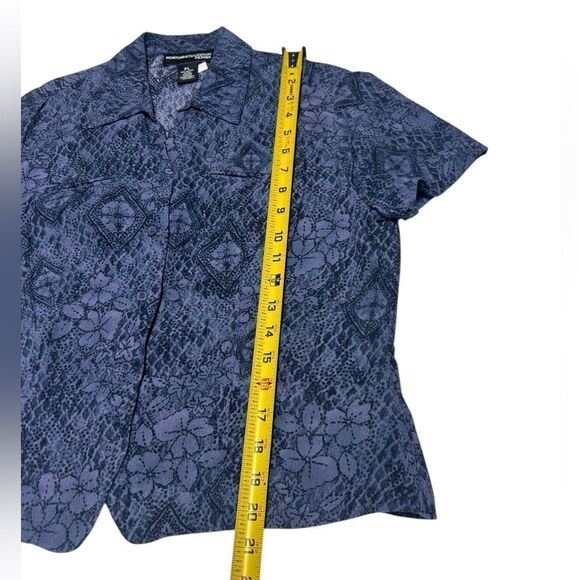 Vintage 2 piece Norton McNaughton Petite Blue Dress Set Cottagecore 90s Vintage - Picture 7 of 10